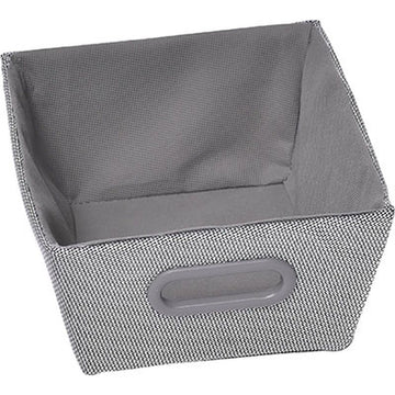 Polyester Storage Basket 20.5x26x10.5 Cm - Silver