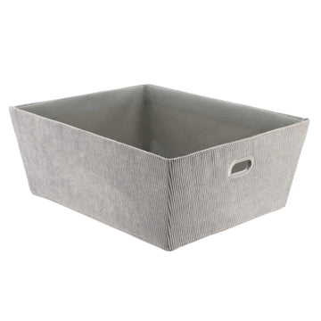 Velvet Storage Basket L32.5xD45xH18 cm - Grey