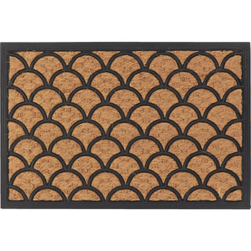 Sally Entrance Mat 40X60CM Coco/Rubber - Waves