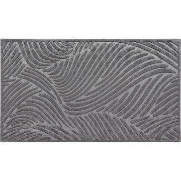 Vague Entrance Mat 43.5X75CM Polyester/Rubber - Dark Grey