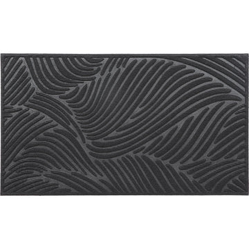 Vague Entrance Mat 43.5X75CM Polyester/Rubber - Black