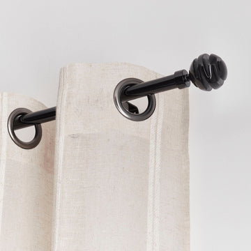 Extendable Gallery 210-380 CM Villalouise - Black