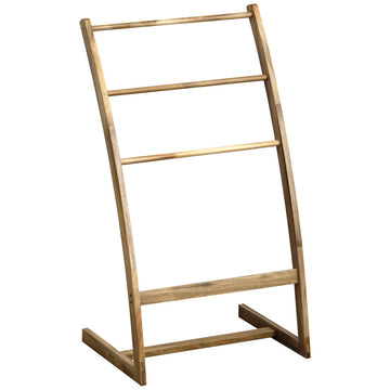 3-arm towel rack - Acacia
