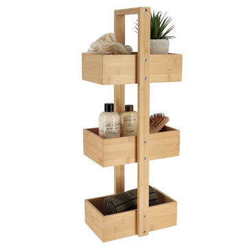 3-tier bamboo/MDF shelf - Bamboo