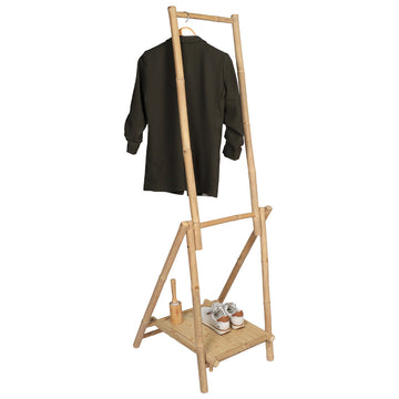Foldable bamboo furniture with 2 bars and 1 shelf - Bamboo