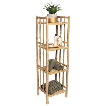 KD bamboo furniture with 4 shelves - Bamboo