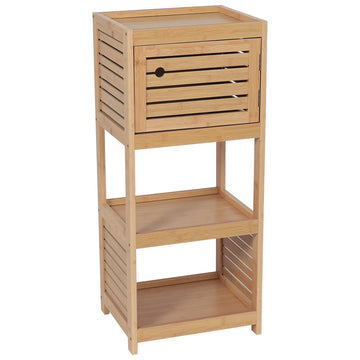 Bamboo/MDF Lower Storage Shelf With 1 Door - Trinidad