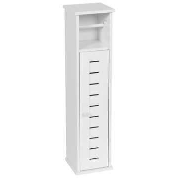 Toilet Paper Holder And Dispenser With 1 Door And 1 Interior Shelf - Santorin