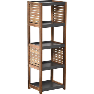 5-Shelf Acacia And MDF Stand - Element
