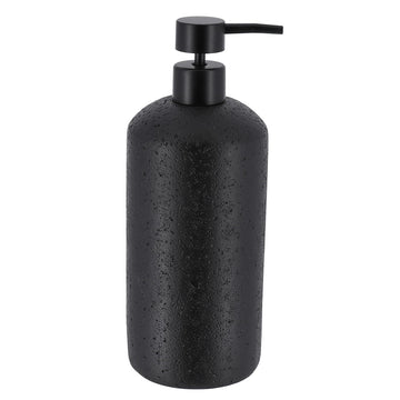 Stone effect polyresin soap dispenser 800 ml - Black
