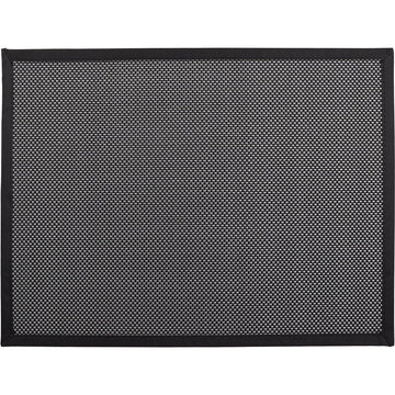 Kitchen Rug Woven Vinyl Black/Silver - 50X80CM
