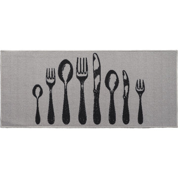 Kitchen rug Couverts Gris - 50X120CM