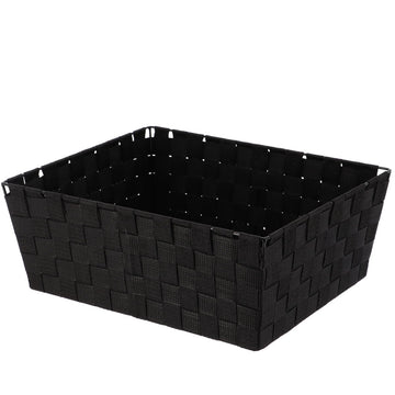 Polyester Storage Basket 31.5x39x15 Cm - Black