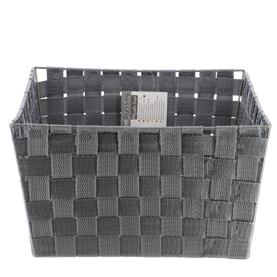 Polyester Storage Basket 32.5x45x18 Cm - Gray