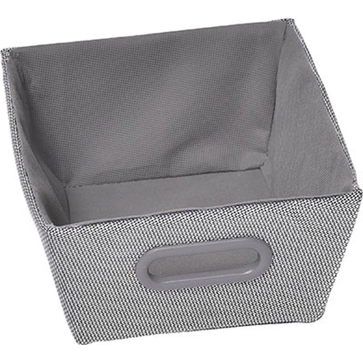 Polyester Storage Basket 20.5x26x10.5 Cm - Silver