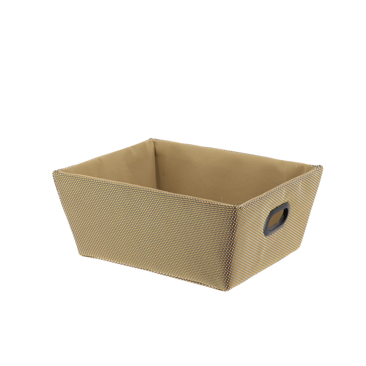 Polyester Storage Basket 20.5x26x10.5 Cm - Gold