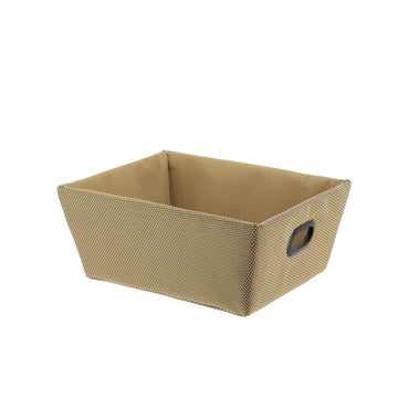 Polyester Storage Basket 20.5x26x10.5 Cm - Gold