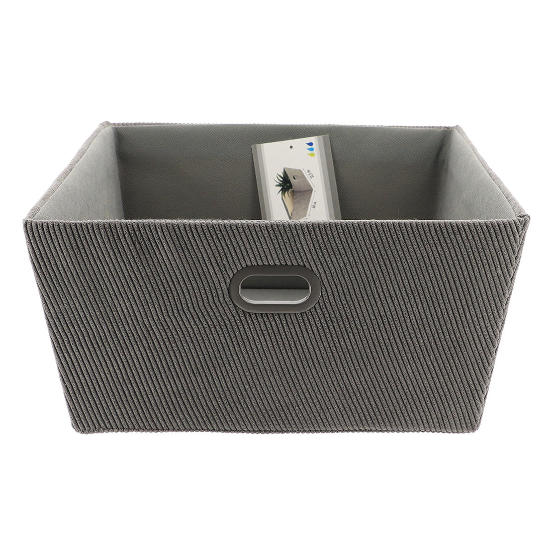 Velvet Storage Basket L32.5xD45xH18 cm - Grey