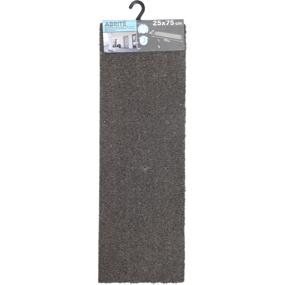 Plain Entrance Mat 25X75CM Coco - Grey