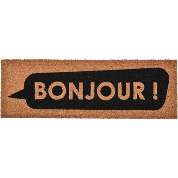 Bonjour Entrance Mat 25X75CM Coco - Black