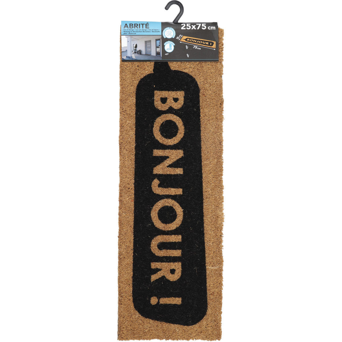 Bonjour Entrance Mat 25X75CM Coco - Black