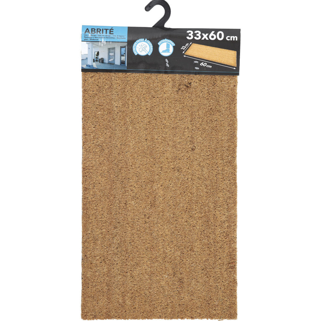 Plain Entrance Mat 33X60CM Coco - Natural