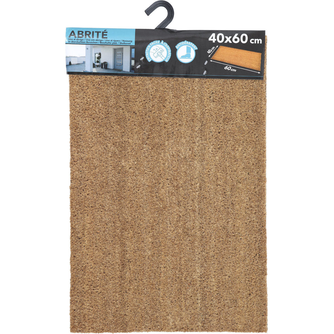Plain Entrance Mat 40X60CM Coco - Natural