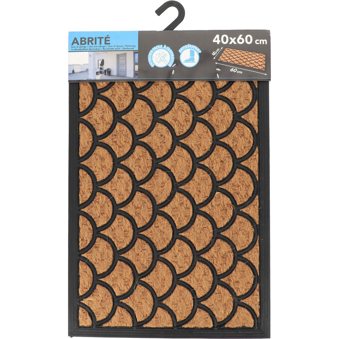 Sally Entrance Mat 40X60CM Coco/Rubber - Waves