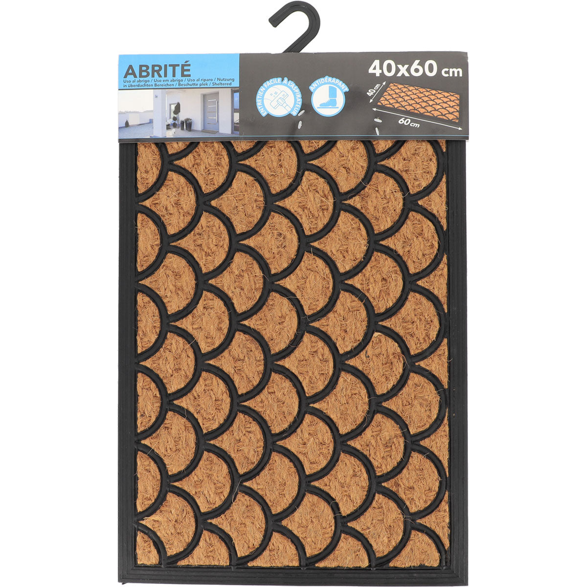 Sally Entrance Mat 40X60CM Coco/Rubber - Waves