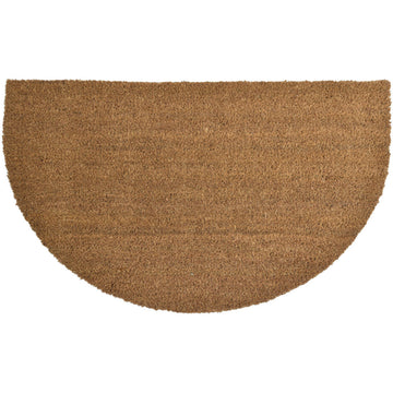 Plain Half-Moon Entrance Mat 45X75CM Coco - Natural