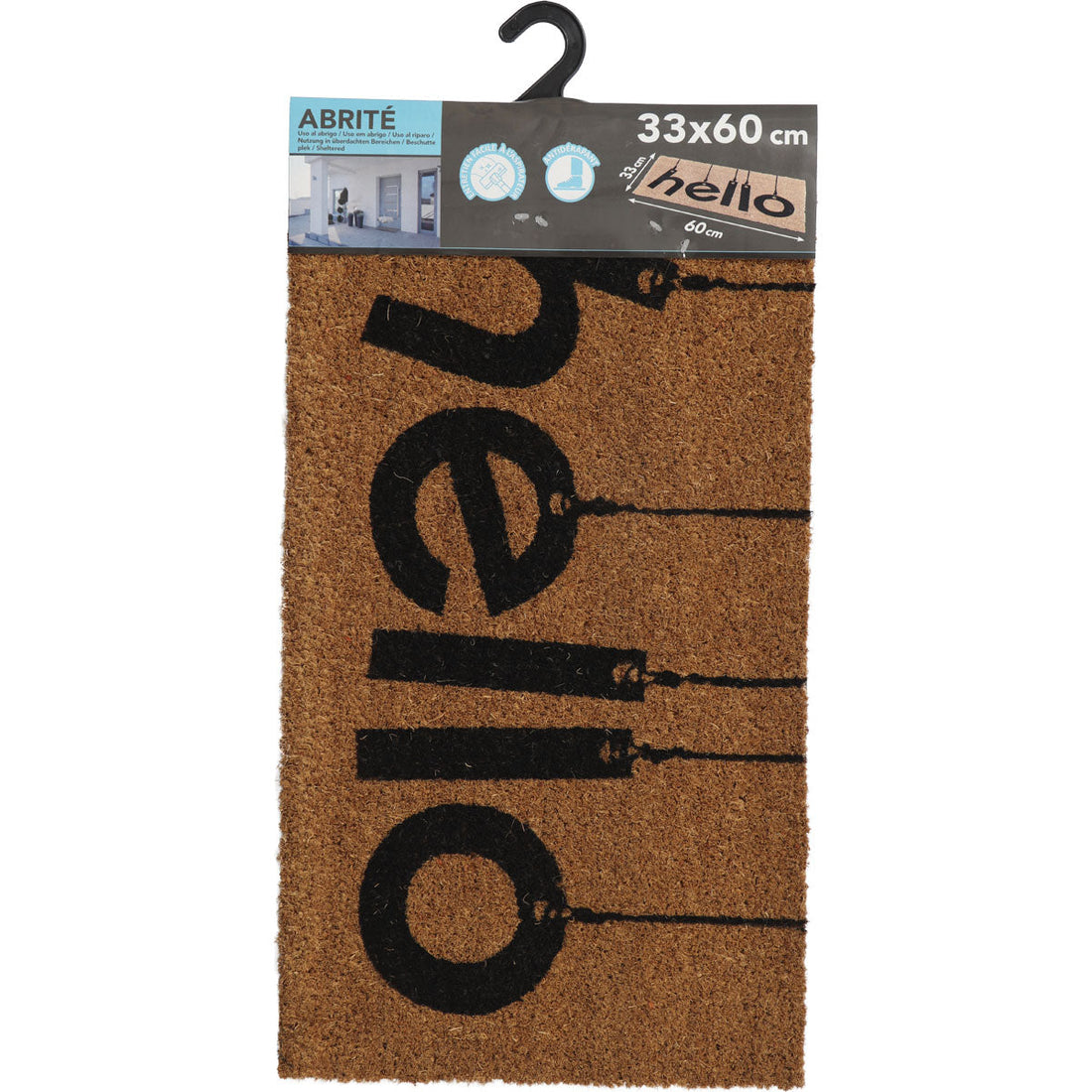 Hello Entrance Mat 33X60CM Coco/Pvc