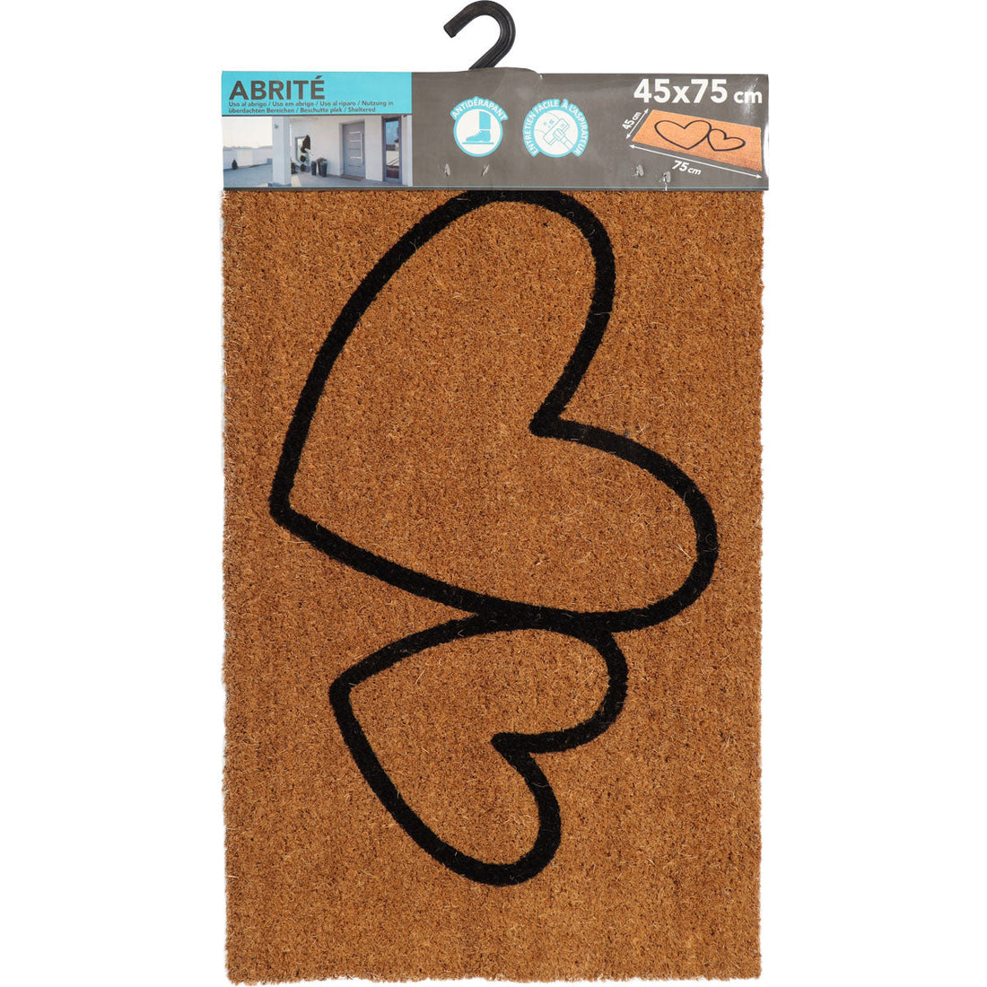 Doormat Coeurs 45X75CM Coco