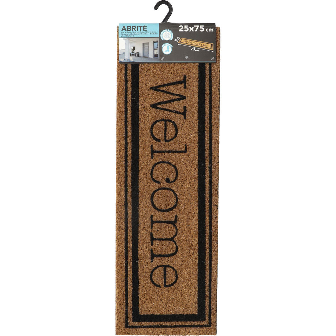 Welcome Entrance Mat 25X75CM Coco/Latex
