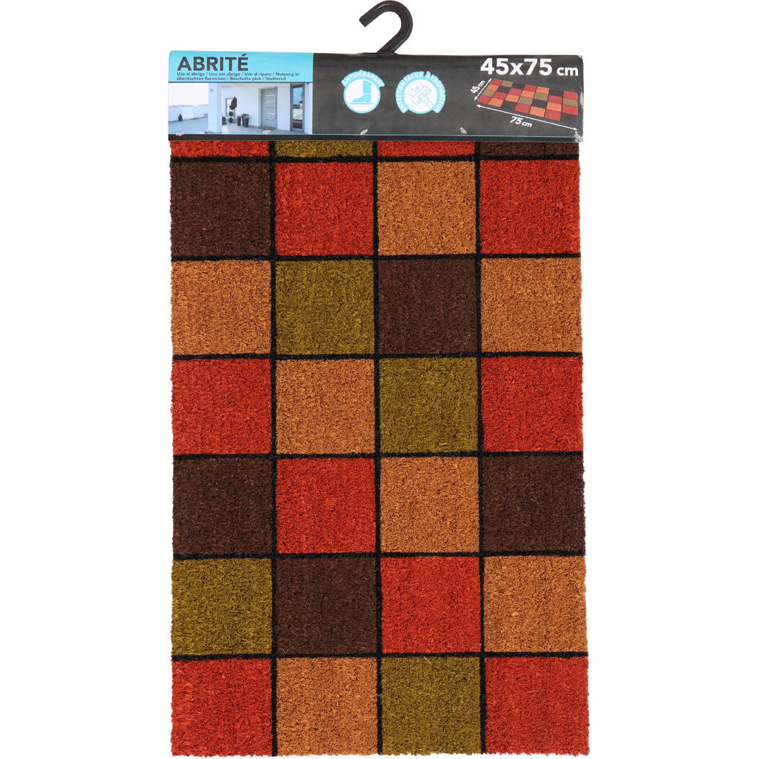Carlotta Orange Entrance Mat 45X75CM Coco/Pvc