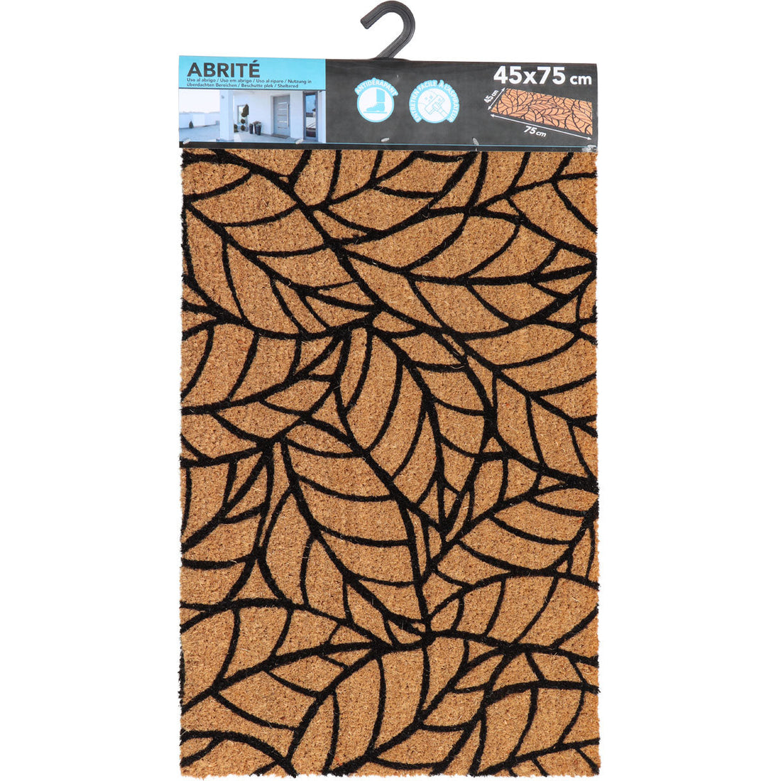 Jungle Noir Entrance Mat 45X75CM Coco/Pvc