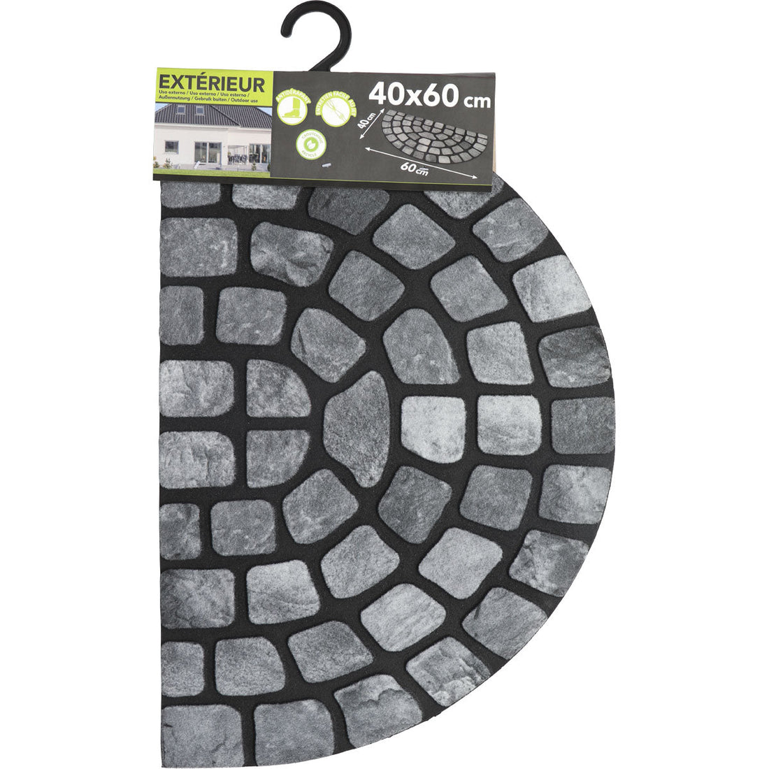Dalle Half-Moon Entrance Mat 40X60CM Rubber