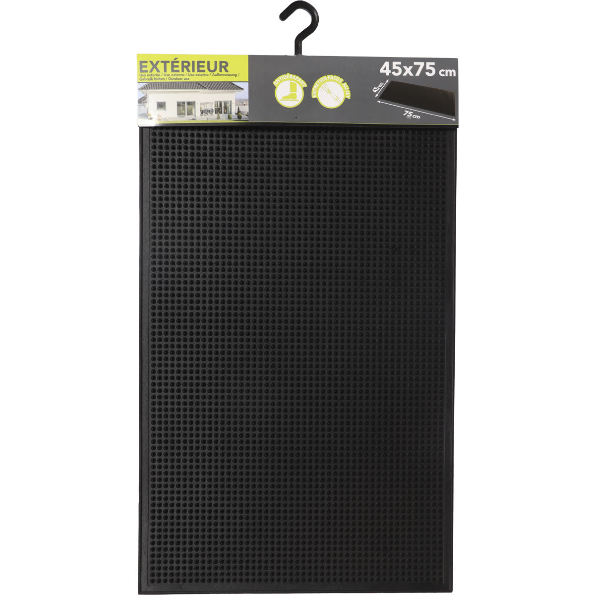 Chris Entrance Mat 45X75CM Rubber - Black