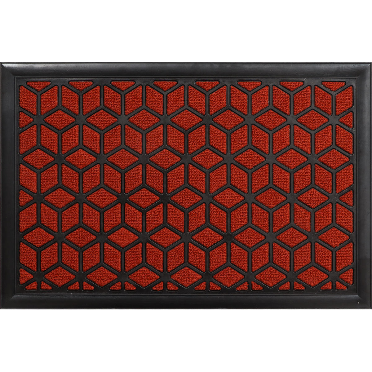 Long Island Entrance Mat 40X60CM Polypropylene/Rubber - Red