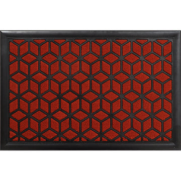 Long Island Entrance Mat 40X60CM Polypropylene/Rubber - Red