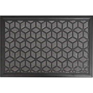 Long Island Entrance Mat 40X60CM Polypropylene/Rubber - Charcoal Grey