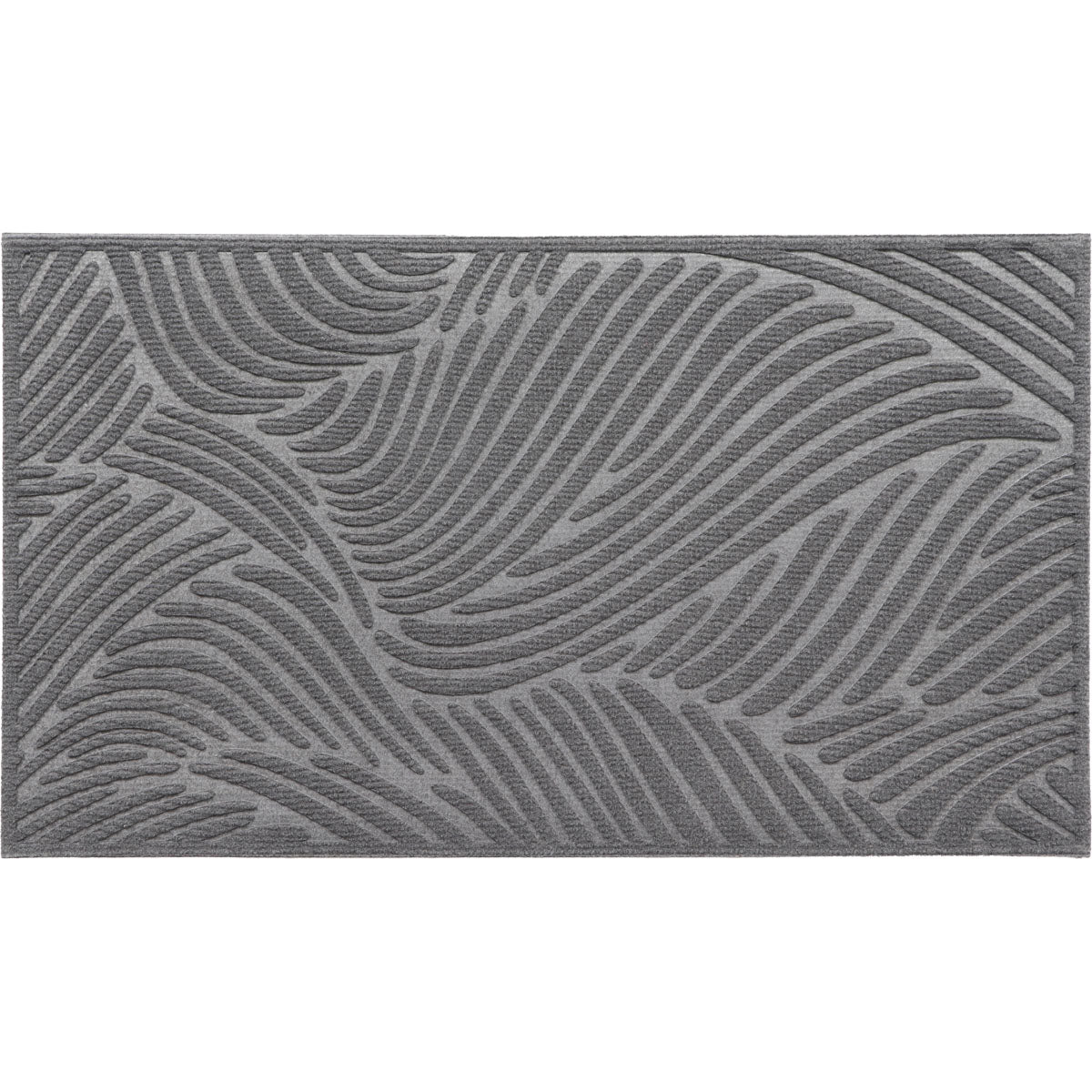 Vague Entrance Mat 43.5X75CM Polyester/Rubber - Dark Grey