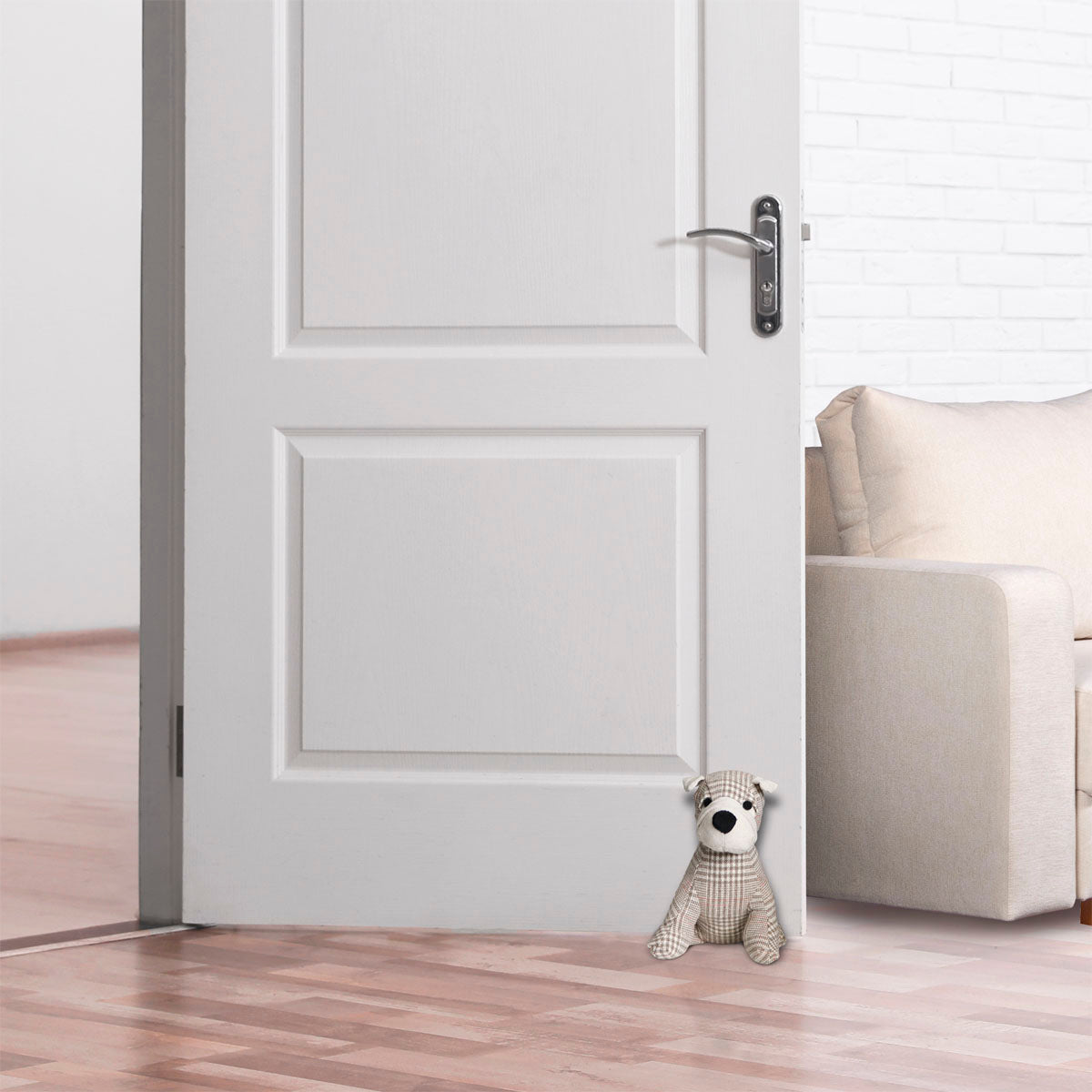 Puppy Door Stop Beige/Brown