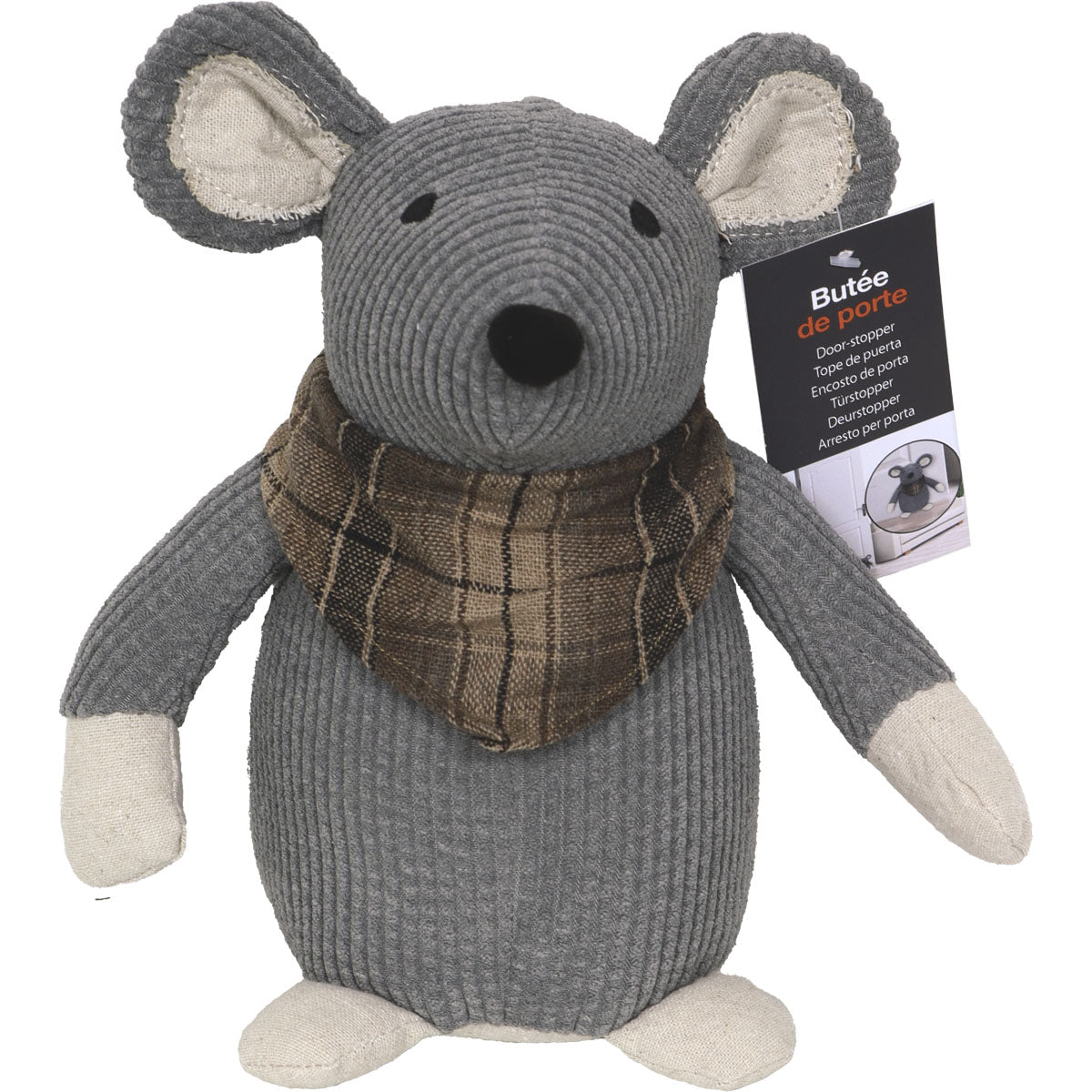Mouse Grey door stop