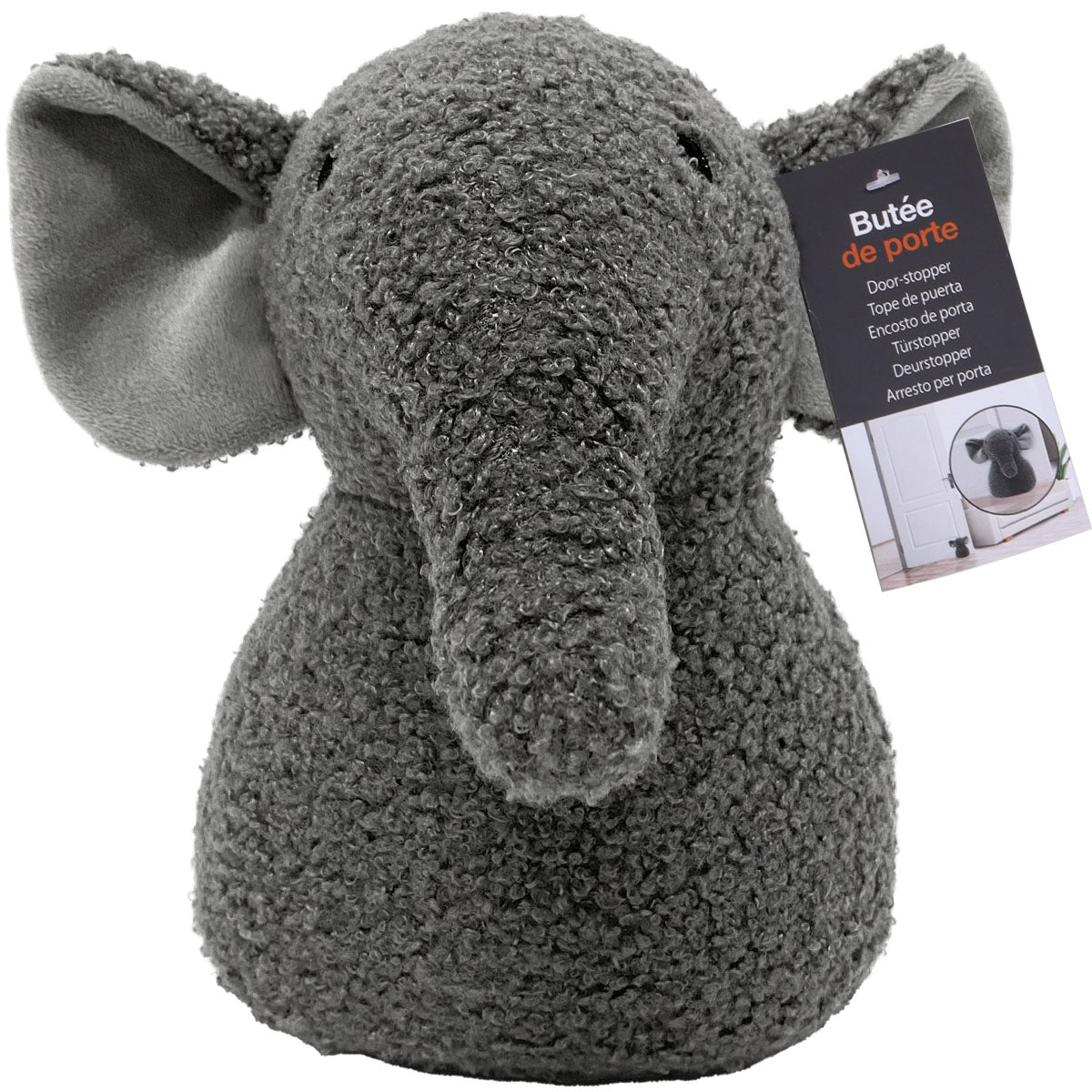 Door stop Elephant Anthracite Grey