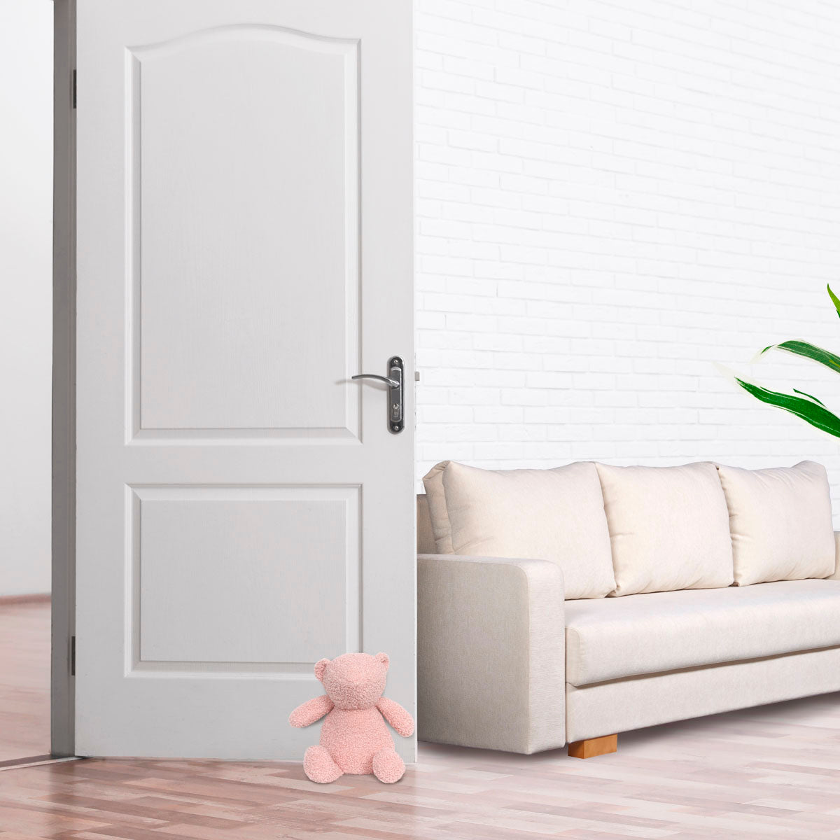 Teddy Bear Pale Pink Door Stopper