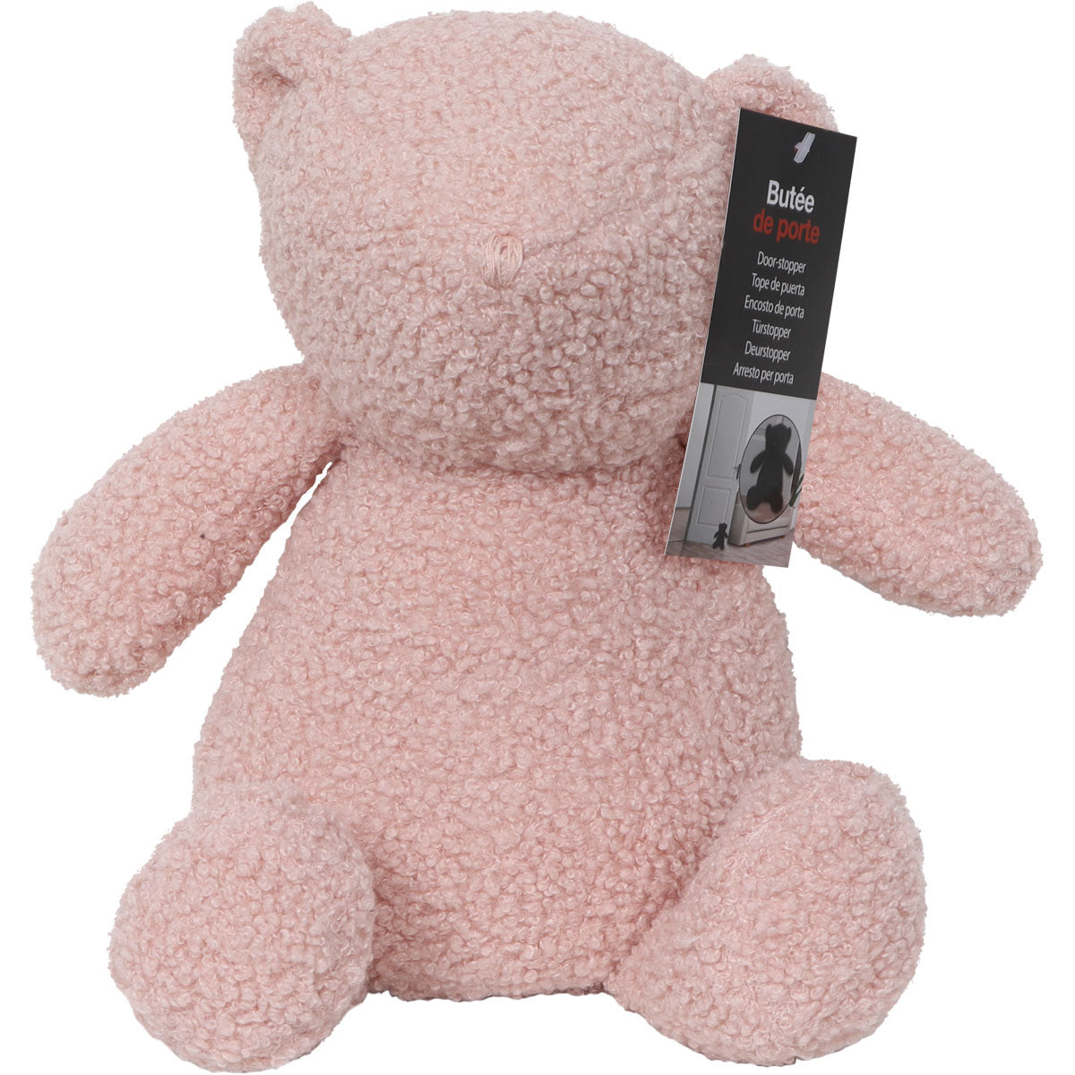 Teddy Bear Pale Pink Door Stopper