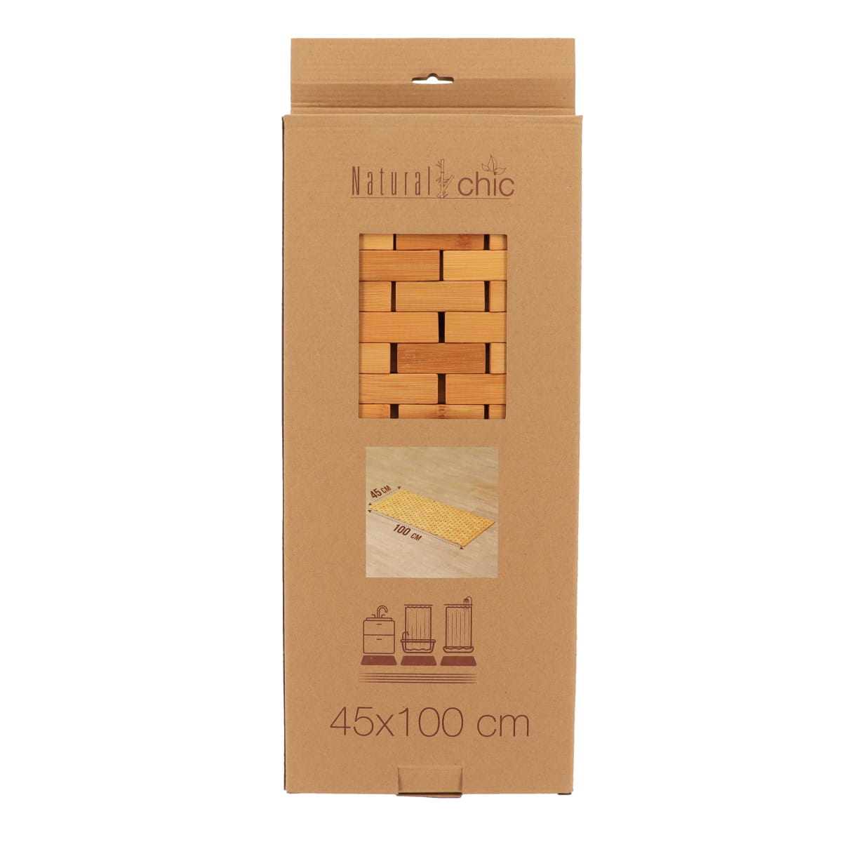 Anti-Slip Bamboo Board 45x100 CM - Bamboo