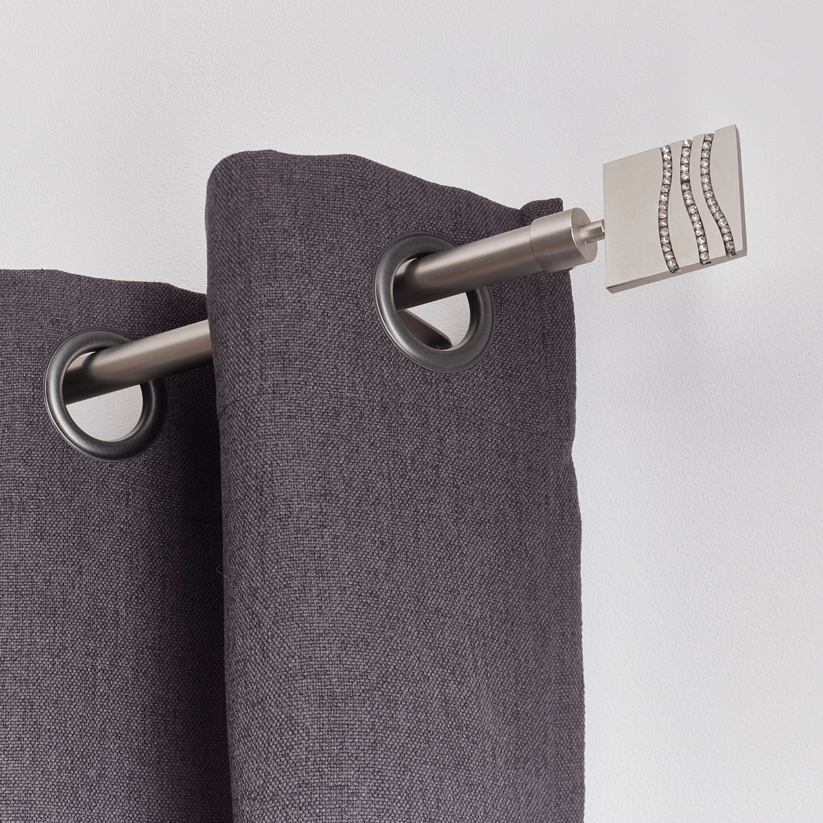 Extendable Gallery 210-380 CM Strass - Matte Silver