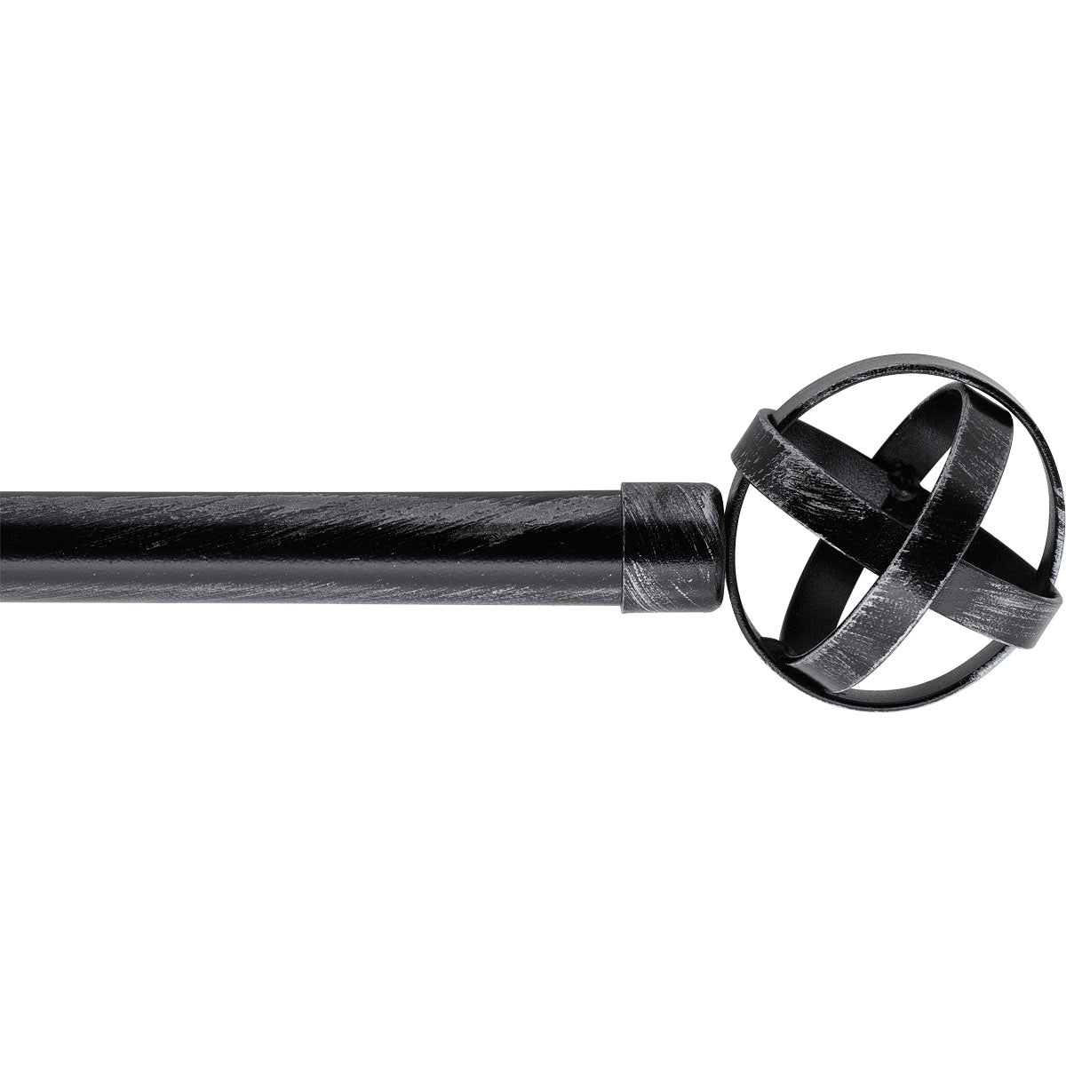 Extendable Gallery 210-380 CM Capri - Black Silver
