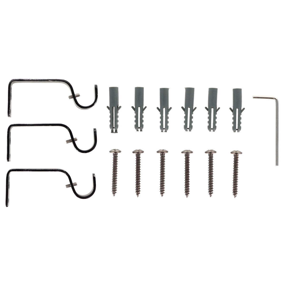 Extendable Gallery 210-380 CM Capri - Black Silver